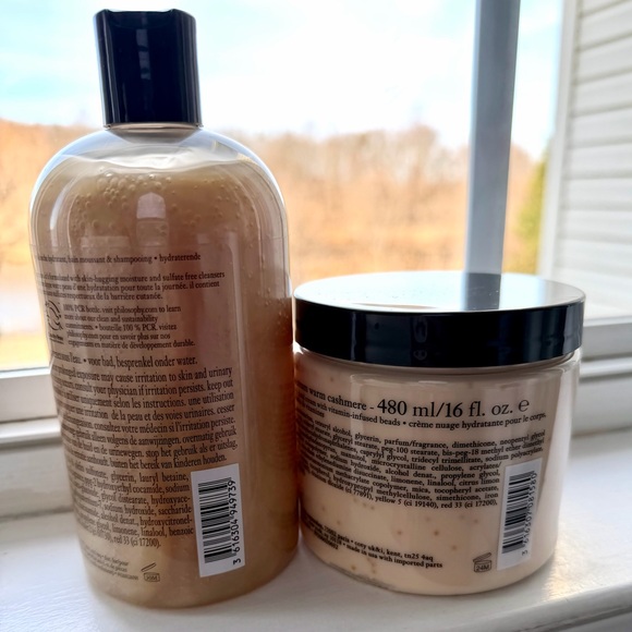 Philosophy Fresh Cream Warm Cashmere set of 2 16 oz each New, Sealed - Picture 3 of 6